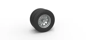 10 Hole double wheel of trailer Scale 1:25