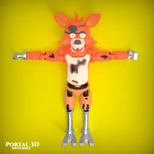 FOXY FLEXY FIVE NIGHTS AT FREDDY'S PRINT-IN-PLACE