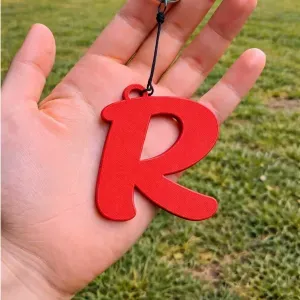 Initial R Keychain