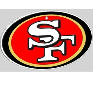 San Francisco 49ers logo, designed in layers for multi-color printing