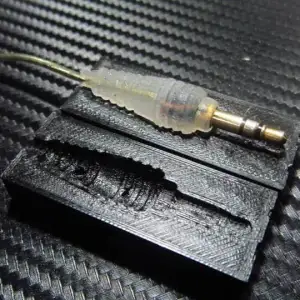 3.5mm jack connector press mold for hot glue or resin
