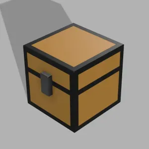 Minecraft Chest 10cm (Functional) (No Multicolor)