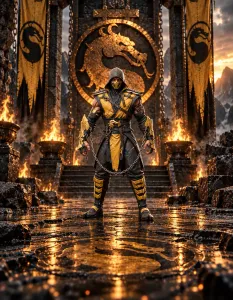 Scorpion - Mortal Kombat - Figure - White