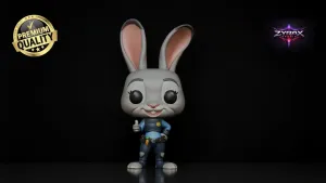 Judy Hopps STL  Zootopia Funko Style 3D Printable Figure