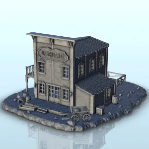 Funeral home with workshop - Terrain scenery West Old