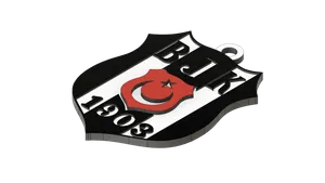 BJK (BESIKTAS) 3D LOGO BY OK (COLOR PRINTABLE)