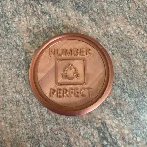 Number Perfect Coffee Coaster