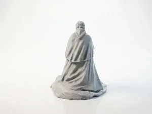 Kneeling Figure Religious Statue 3D Printable
