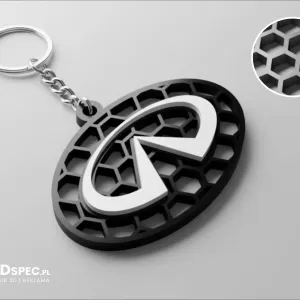 Infiniti honeycomb logo keychain