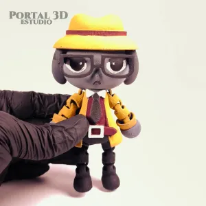Detective Secretary / PRINT-IN-PLACE WITHOUT SUPPORT /3MF