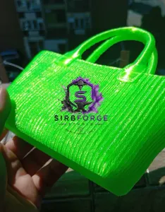 Transparent Modern 3D Printed Multi-Purpose Bag