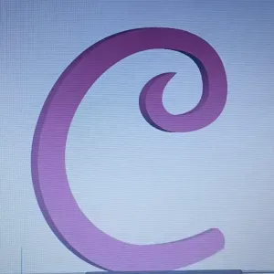 Disney-style letter C for event phrases