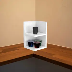 Basic Minimalist Coffee Corner Shelf For Efficient Storage!