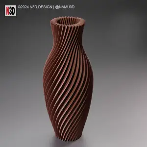 vase - 0067 Turbine Twist – Modern Spiral Decorative Vase