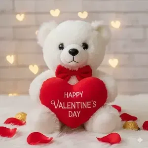 Valentine's Polar Bear