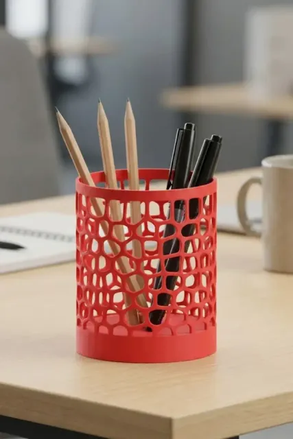 Minimalist Pen Holder Desk Organizer | Modern Office Stand — Image 3 of 7