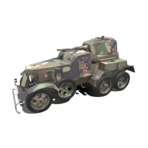 BA-10 Heavy Armored Car 3D Printable Model