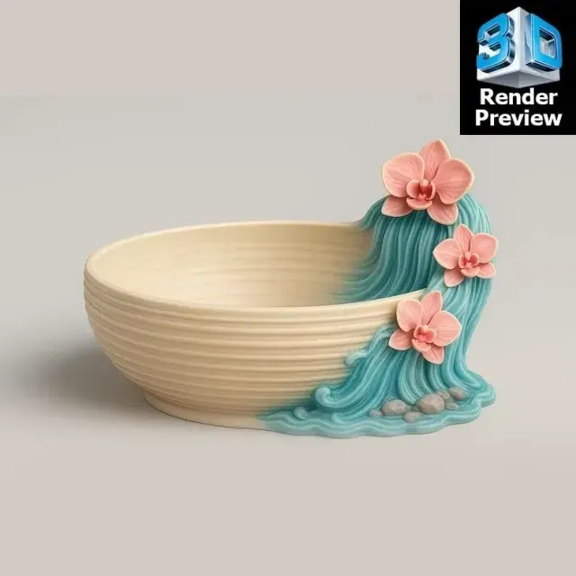 Fantasy Swan & Castle Decorative Bowl – 10 in 1 STL Bundle — Фото 2 из 9