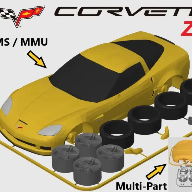 Chevrolet Corvette Z06 (C6) Kit Card (1:24 scale)