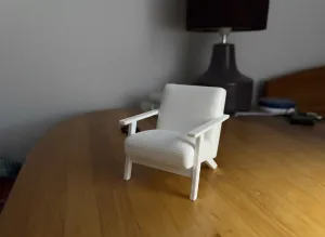 Modern Lounge Armchair Furniture Decor 3D Model