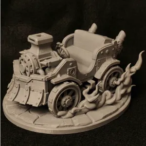 Steampunk Vintage Car | Industrial Carriage Model