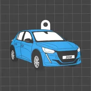 Peugeot 208 Keychain