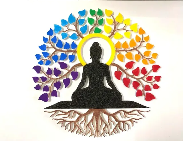 Buddha under the Colored Tree — Image 3 of 5