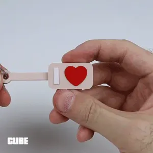 I LOVE YOU Keychain | Print-In-Place