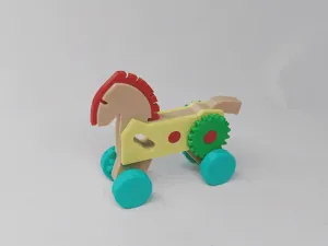 Buildable Toy - Gear-Driven Trojan Horse
