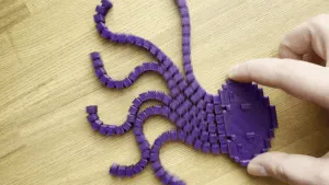 Flexible articulated pixel jellyfish