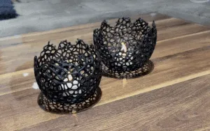 BROKEN EGGS TEALIGHT / EASTER LIGHTS (VORONOI LOOK)