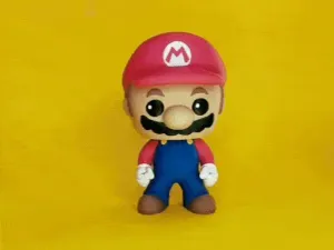 SUPER MARIO FUNKO POP BOBBLEHEAD STL + 3MF (COLORED VERSION)