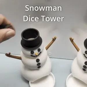 Snowman Dice Tower