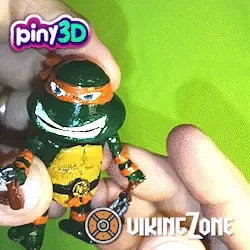 🐢 Michelangelo: The Nunchaku Master in 3D 🐢