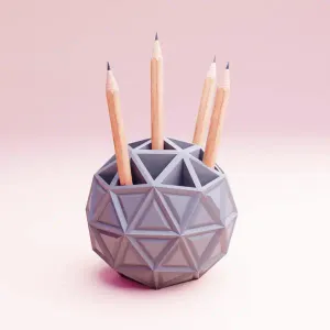 pencil holder dome desktop organizer cool geometry