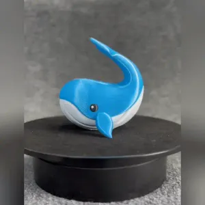 Cute Blue Whale - STL & 3mf Multicolor