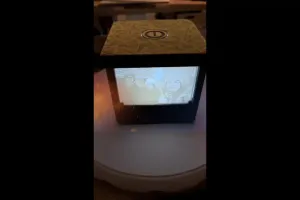 Litophane lamp box for landscape photos
