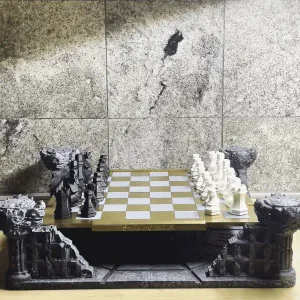 King of the Crumbling Castle - Chess Set