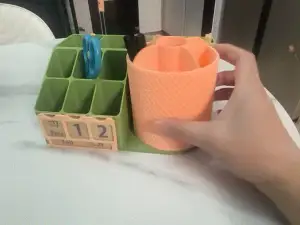 Multi functional pen holder - calendar version