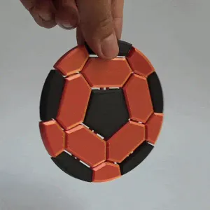 flexible football coaster