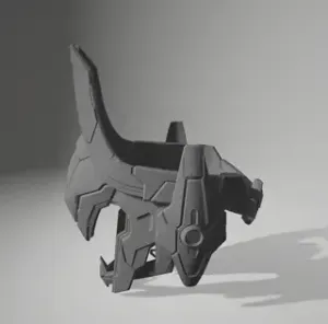 First Descecdant Ultimate Gley Helmet Cyberpunk Scifi
