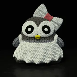 Knitted piegon (cute)