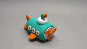 旋转潜水艇
