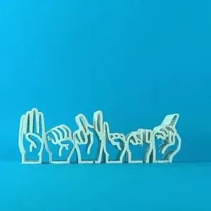 Text Flip - Be Kind (Dactylology)