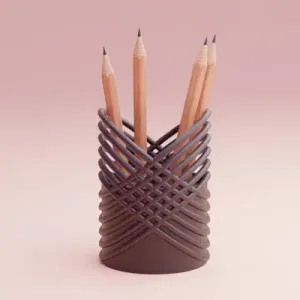 cool pencil holder desk organizer idea with rings