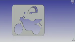 Motorcycle plate