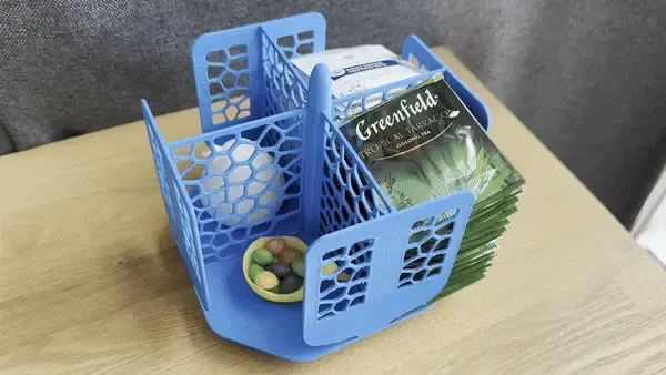 Rotating tea bags stand
