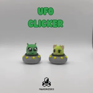 Alien & Cat UFO Clickers