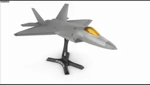 F 22 Raptor in two scales