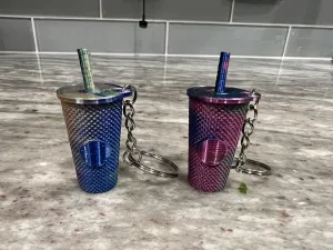 Starbucks Styled Coffee Tumbler Keychain